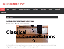 Tablet Screenshot of myfavoritekindofcrazy.com